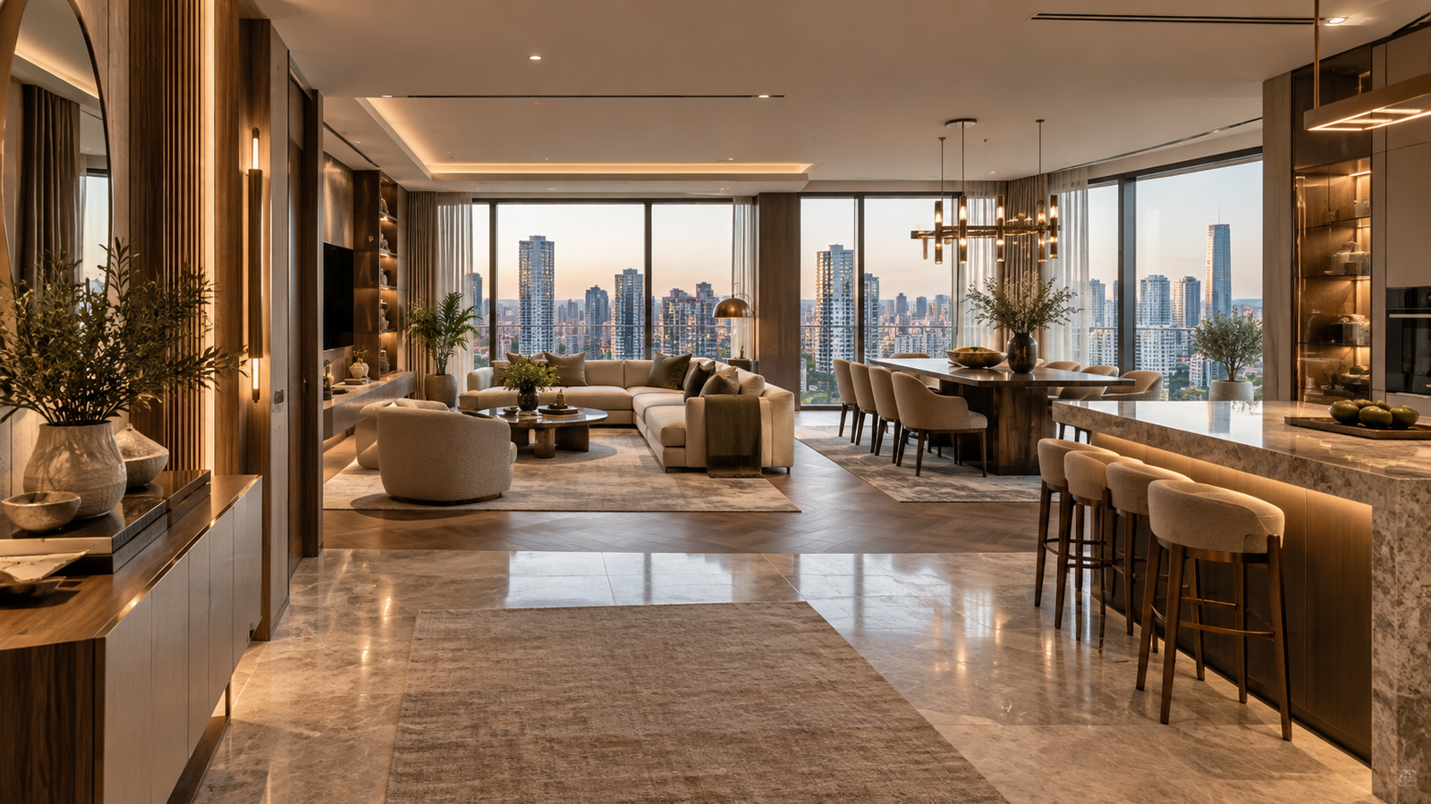 Ataşehir Premium Rezidans ve Site Tadilatı: Lüks Anahtar Teslim Daire Dekorasyonu